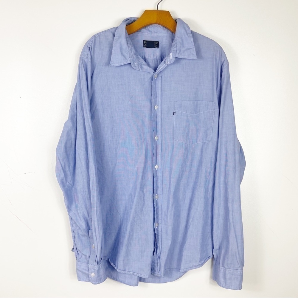 Polo Jeans Company Men's Blue Button Down Shirt
